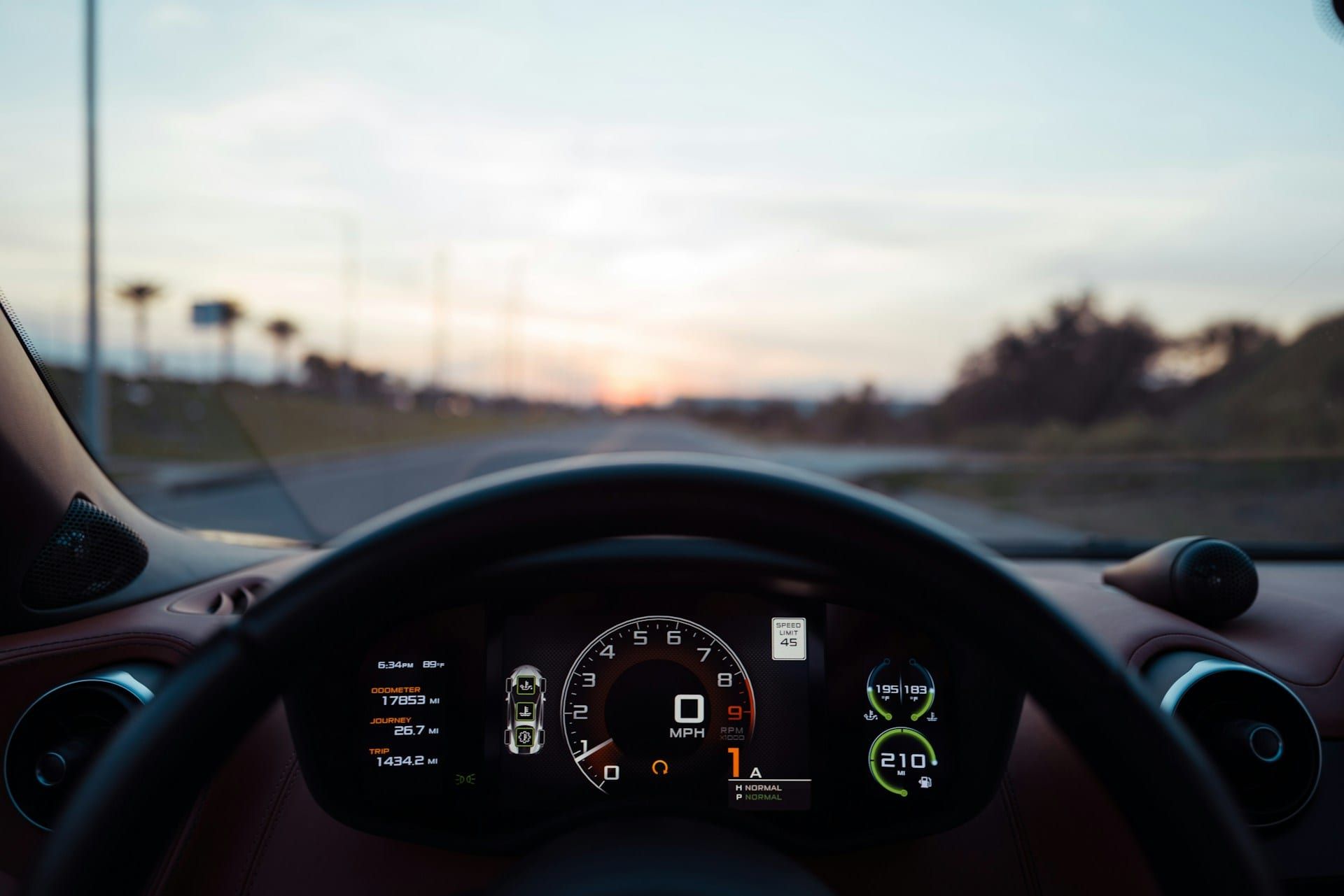 Vehicle instrument cluster — dB measurement reference context